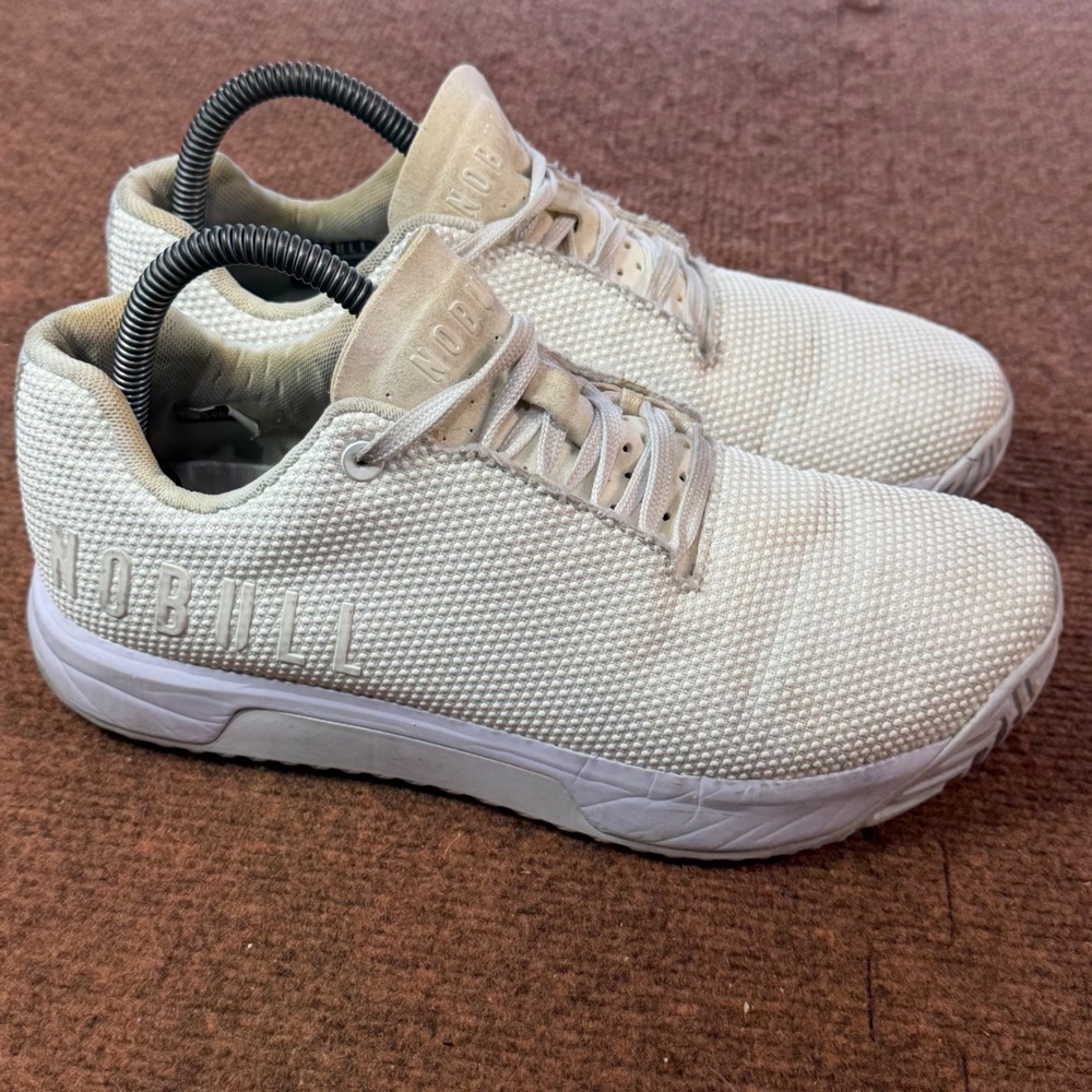 A+ NOBULL SuperFabric Trainer Ivory White Mens 7.5 Womens 9 Cross Training Shoes